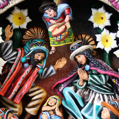 Retablo Andino " Nacimiento "