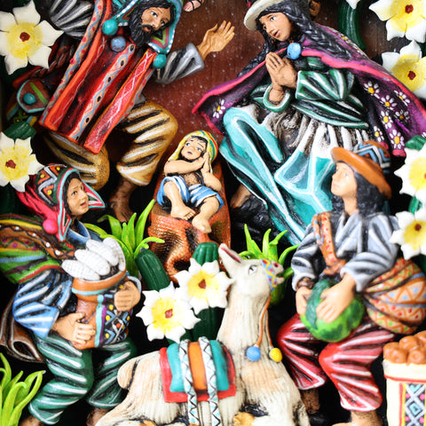 Retablo Andino " Nacimiento "