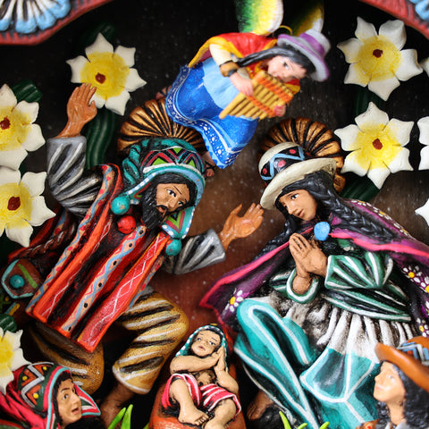 Retablo Andino " Nacimiento "