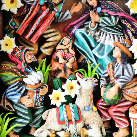 Retablo Andino " Nacimiento "