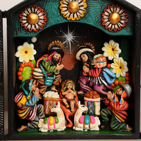 Retablo Andino " Nacimiento"