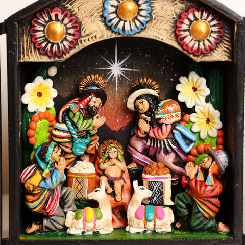 Retablo Andino " Nacimiento"