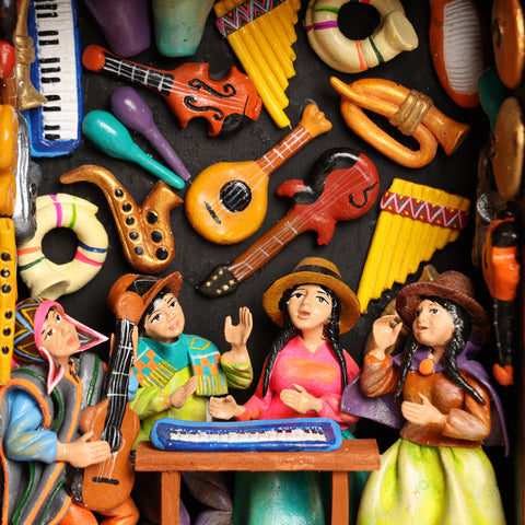 Retablo Andino " Tienda de Instrumentos"