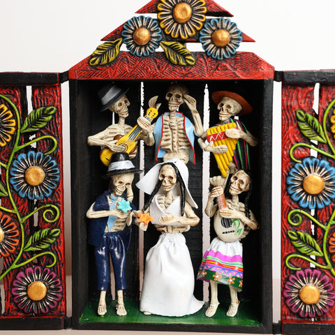 Retablo Andino " La boda"