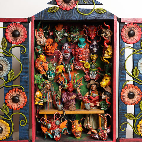 Retablo Andino " Mascaras"