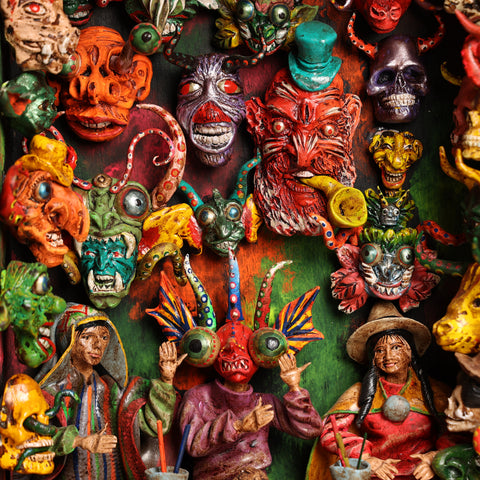 Retablo Andino " Mascaras"