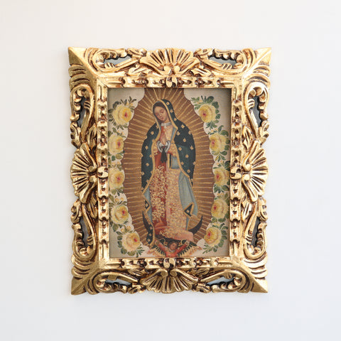 Pintura Cuzqueña con Marco " Virgen de Guadalupe " PF040181
