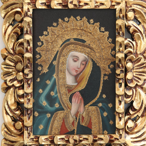 Pintura Cuzqueña con Marco " Virgen Maria " PF030163