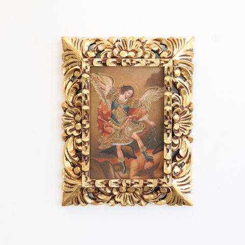 Pintura Cuzqueña con Marco " San Miguel" PF030166