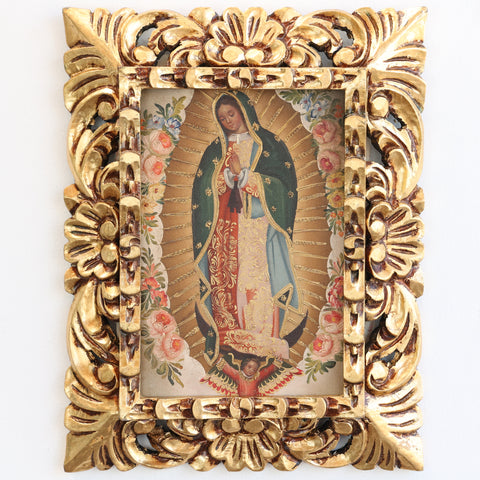 Pintura Cuzqueña con Marco " Guadalupe" PF030170