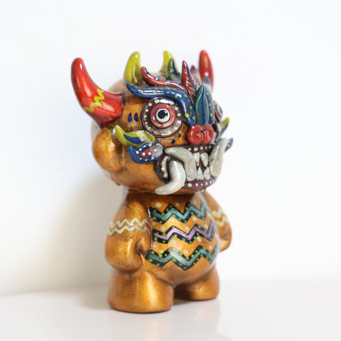 🐲 Ícaro Decorativo de Cerámica “Diablillo Andino Cobre”