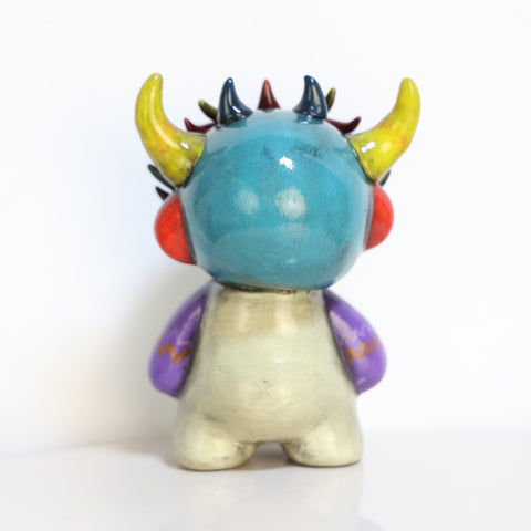 🧿 Ícaro Cerámico de la Diablada — Figura Decorativa Artesanal (15 cm)
