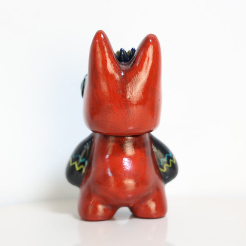 🐕🦺 Figura Decorativa Perro Peruano Artesanal | Cerámica Pintada a Mano (15 cm)