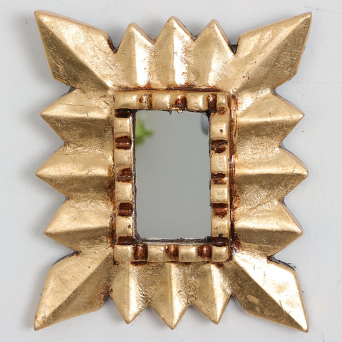 Adorna tu espacio con nuestros espejos de 20 cm estilo cuzqueño, reflejo de la artesanía peruana y símbolo de tradición y elegancia - Espejos Peruanos - Espejos Peruanos - Echo a Mano - Madera Tallada - Espejo Decorativo - Espejo Artesanal
