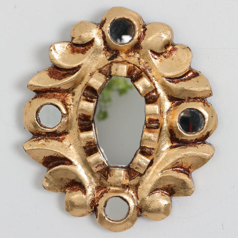 Adorna tu espacio con nuestros espejos de 20 cm estilo cuzqueño, reflejo de la artesanía peruana y símbolo de tradición y elegancia - Espejos Peruanos - Espejos Peruanos - Echo a Mano - Madera Tallada - Espejo Decorativo - Espejo Artesanal
