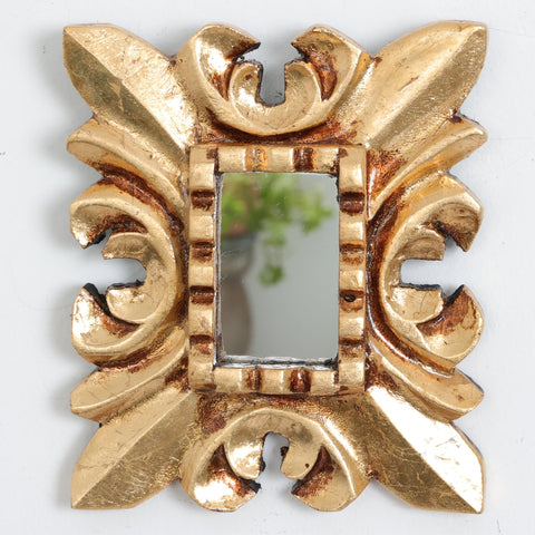 Adorna tu espacio con nuestros espejos de 20 cm estilo cuzqueño, reflejo de la artesanía peruana y símbolo de tradición y elegancia - Espejos Peruanos - Espejos Peruanos - Echo a Mano - Madera Tallada - Espejo Decorativo - Espejo Artesanal