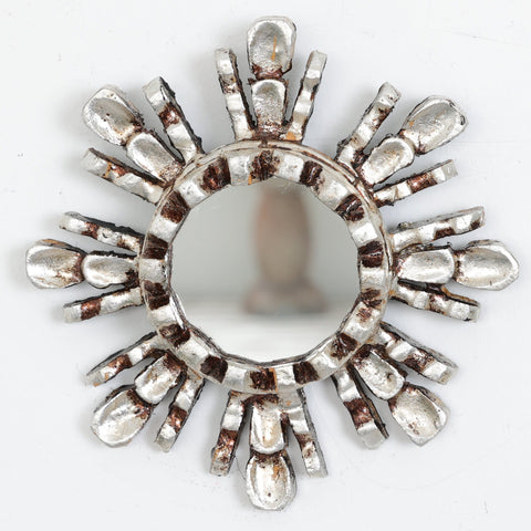 Embellece tu espacio con nuestros espejos de 15 cm estilo cuzqueño, reflejo de la artesanía peruana y símbolo de tradición y elegancia - Espejos Peruanos - Peruvian Mirrors - Echo a Mano - Madera Tallada - Espejo Decorativo - Espejo Artesanal