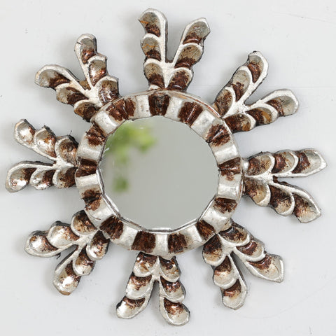 Embellece tu espacio con nuestros espejos de 15 cm estilo cuzqueño, reflejo de la artesanía peruana y símbolo de tradición y elegancia - Espejos Peruanos - Peruvian Mirrors - Echo a Mano - Madera Tallada - Espejo Decorativo - Espejo Artesanal