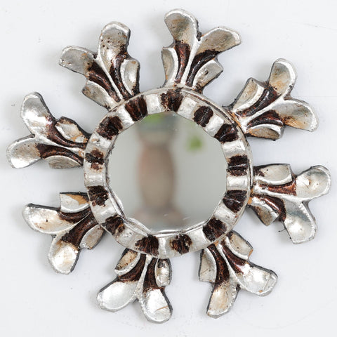 Embellece tu espacio con nuestros espejos de 15 cm estilo cuzqueño, reflejo de la artesanía peruana y símbolo de tradición y elegancia - Espejos Peruanos - Peruvian Mirrors - Echo a Mano - Madera Tallada - Espejo Decorativo - Espejo Artesanal