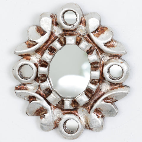 Embellece tu espacio con nuestros espejos de 15 cm estilo cuzqueño, reflejo de la artesanía peruana y símbolo de tradición y elegancia - Espejos Peruanos - Peruvian Mirrors - Echo a Mano - Madera Tallada - Espejo Decorativo - Espejo Artesanal