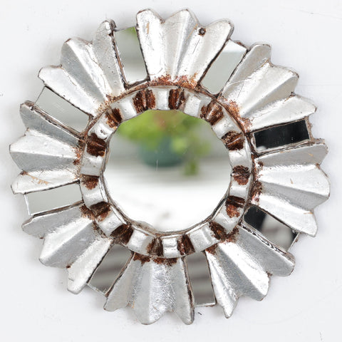 Embellece tu espacio con nuestros espejos de 15 cm estilo cuzqueño, reflejo de la artesanía peruana y símbolo de tradición y elegancia - Espejos Peruanos - Peruvian Mirrors - Echo a Mano - Madera Tallada - Espejo Decorativo - Espejo Artesanal