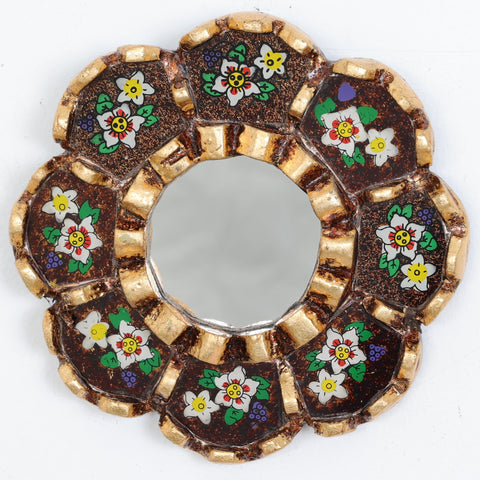 Embellece tu espacio con nuestros espejos de 15 cm estilo cuzqueño, reflejo de la artesanía peruana y símbolo de tradición y elegancia - Espejos Peruanos - Peruvian Mirrors - Echo a Mano - Madera Tallada - Espejo Decorativo - Espejo Artesanal