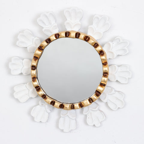 Adorna tu espacio con nuestros espejos de 20 cm estilo cuzqueño, reflejo de la artesanía peruana y símbolo de tradición y elegancia - Espejos Peruanos - Espejos Peruanos - Echo a Mano - Madera Tallada - Espejo Decorativo - Espejo Artesanal