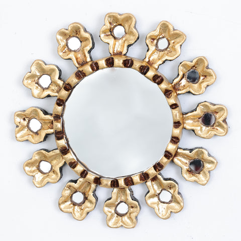 Adorna tu espacio con nuestros espejos de 20 cm estilo cuzqueño, reflejo de la artesanía peruana y símbolo de tradición y elegancia - Espejos Peruanos - Espejos Peruanos - Echo a Mano - Madera Tallada - Espejo Decorativo - Espejo Artesanal