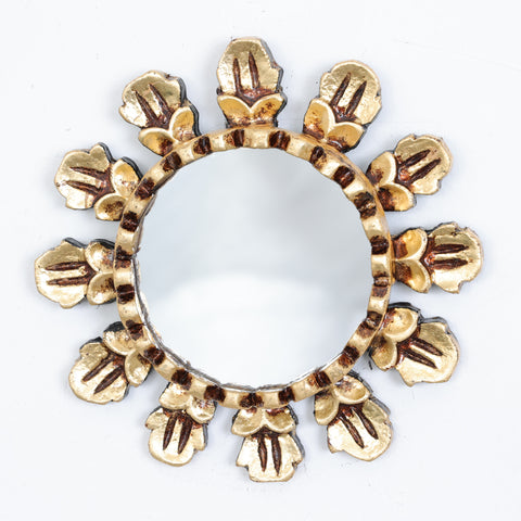 Adorna tu espacio con nuestros espejos de 20 cm estilo cuzqueño, reflejo de la artesanía peruana y símbolo de tradición y elegancia - Espejos Peruanos - Espejos Peruanos - Echo a Mano - Madera Tallada - Espejo Decorativo - Espejo Artesanal