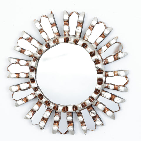 Adorna tu espacio con nuestros espejos de 20 cm estilo cuzqueño, reflejo de la artesanía peruana y símbolo de tradición y elegancia - Espejos Peruanos - Espejos Peruanos - Echo a Mano - Madera Tallada - Espejo Decorativo - Espejo Artesanal