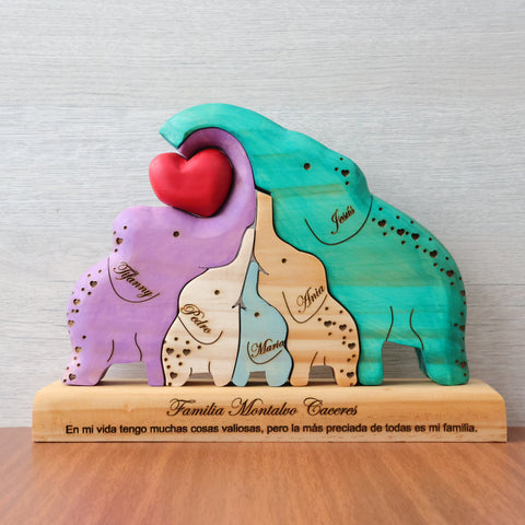 Copia de Familia Elefante Corazones