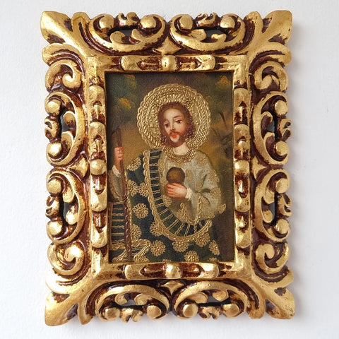 Marco mas Pintura Cuzqueña 26 x 21cm