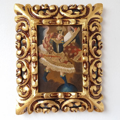 Marco mas Pintura Cuzqueña 26 x 21cm