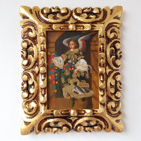 Marco mas Pintura Cuzqueña 26 x 21cm