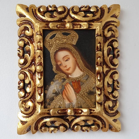 Marco mas Pintura Cuzqueña 26 x 21cm