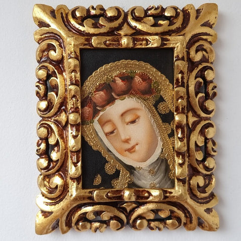 Marco mas Pintura Cuzqueña 26 x 21cm