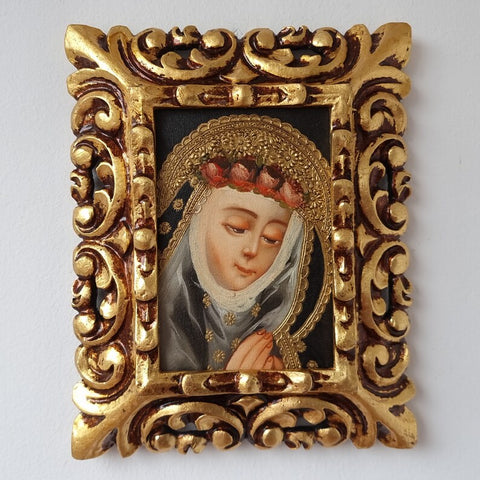 Marco mas Pintura Cuzqueña 26 x 21cm