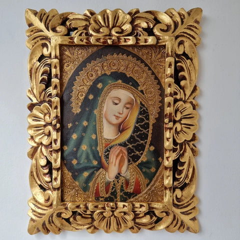 Marco mas Pintura Cuzqueña 33 x 39cm