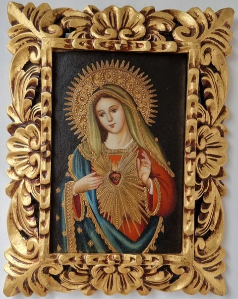 Marco mas Pintura Cuzqueña 33 x 39cm