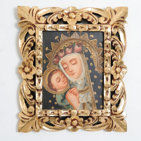Marco mas Pintura Cuzqueña 33 x 39cm