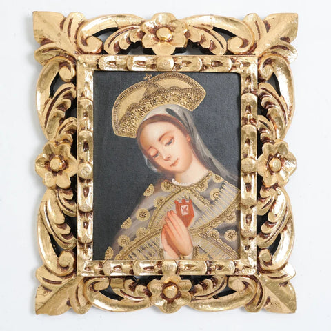 Marco mas Pintura Cuzqueña 33 x 39cm