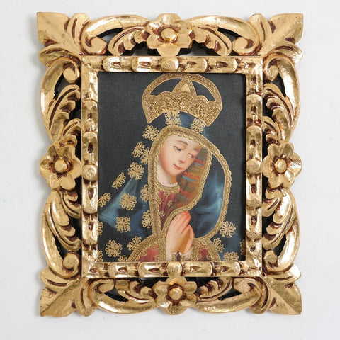 Marco mas Pintura Cuzqueña 33 x 39cm