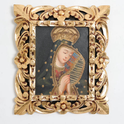 Marco mas Pintura Cuzqueña 33 x 39cm