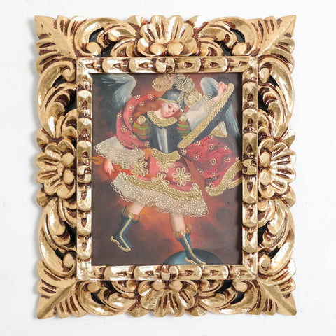 Marco mas Pintura Cuzqueña 33 x 39cm