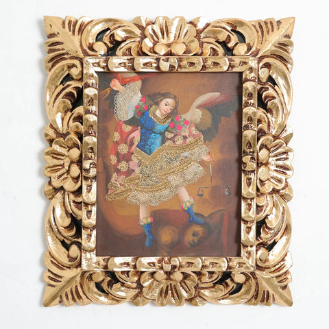 Marco mas Pintura Cuzqueña 33 x 39cm