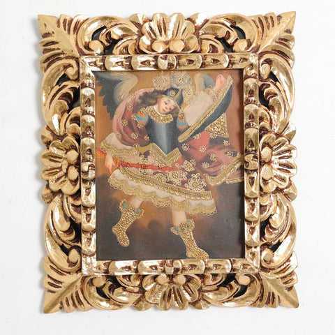Marco mas Pintura Cuzqueña 33 x 39cm