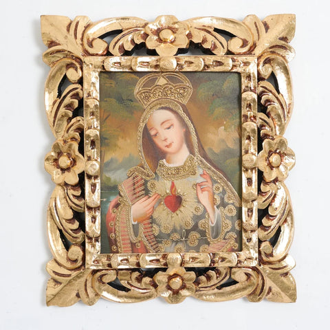 Marco mas Pintura Cuzqueña 33 x 39cm