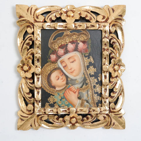 Marco mas Pintura Cuzqueña 33 x 39cm
