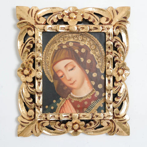 Marco mas Pintura Cuzqueña 33 x 39cm