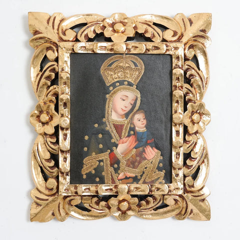 Marco mas Pintura Cuzqueña 33 x 39cm
